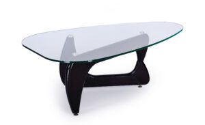 Custom Glass Table Oval Shaped by Palace of Glass