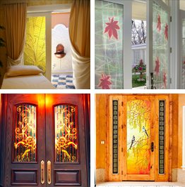Decorative Doors with Art Glass Inserts I Palace of Glass