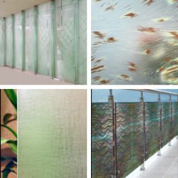 Decorative Glass Partitions by Palace of Glass