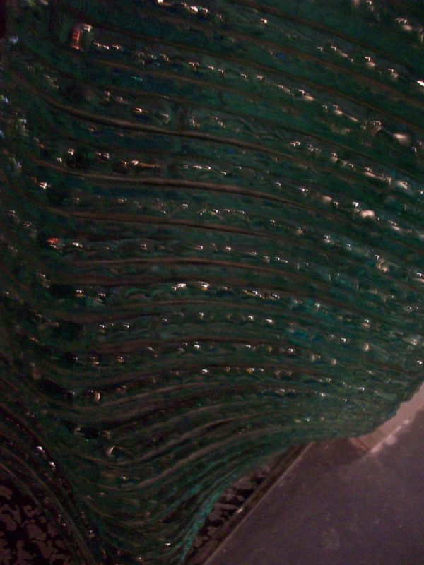 Chipped and Polished stacked Glass Edge