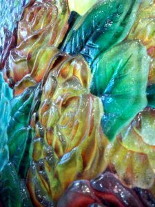 Art Glass Floral Designs Fused and Glued FZ_105_3