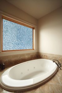 Bathroom Glass Window with Bublles Design PGC301