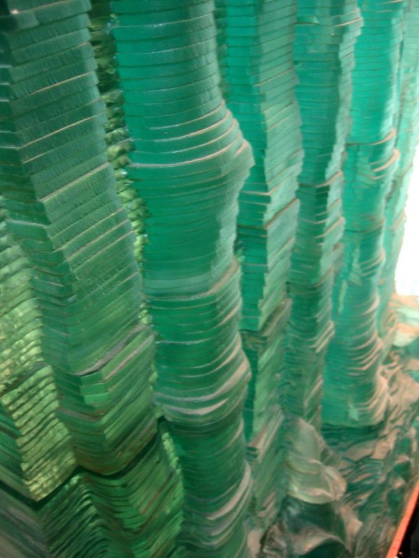 Stacked Glass "Bamboo Wall" SC310