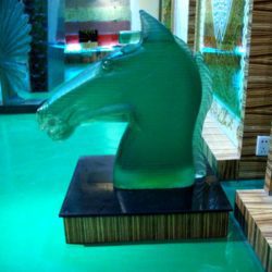 Stacked Glass "Horse" Sculpture SC324-2