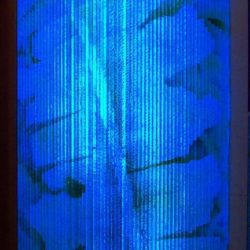 Vertical Stacked Glass Illuminated Wall Feature SC325
