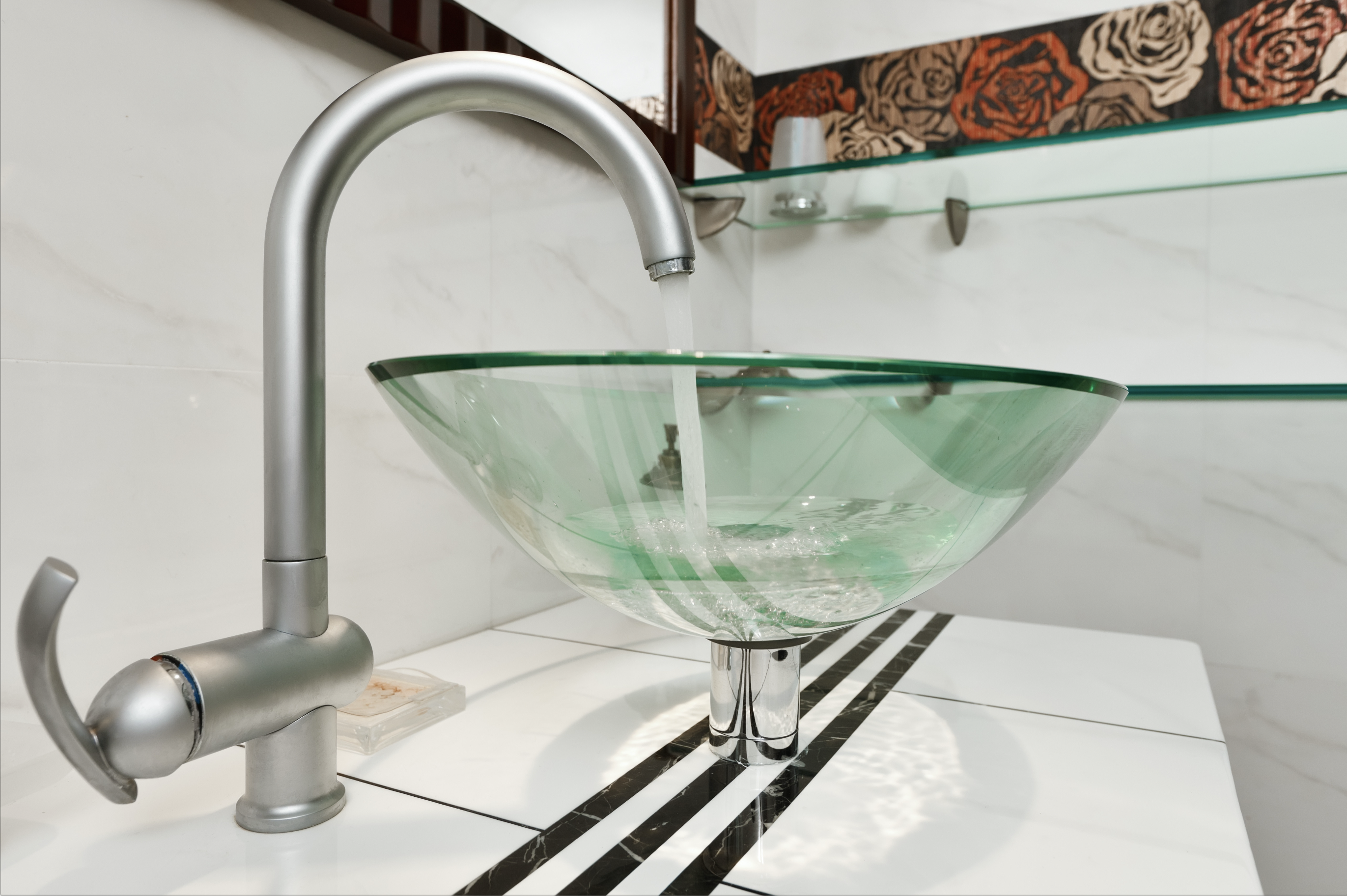 Vessel Glas Sink Clear Palace of Glass