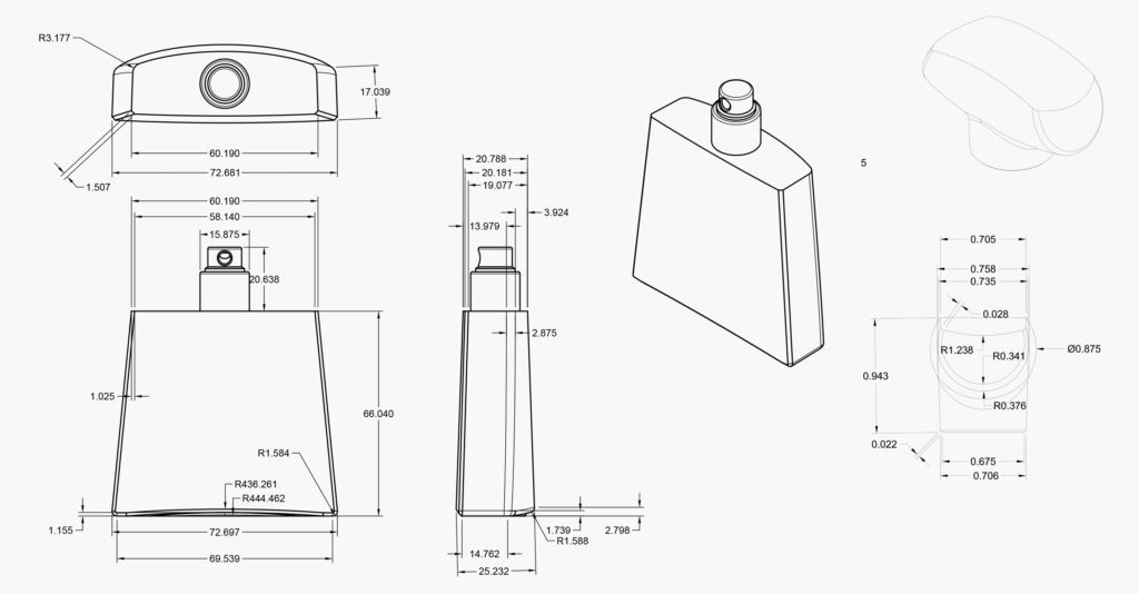 Perfume Bottle Sketch by Palace of Glass