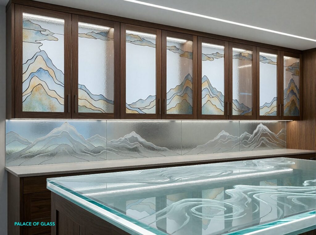Palace of Glass Cabinet Glass 107 Cabinets Tables Backsplash