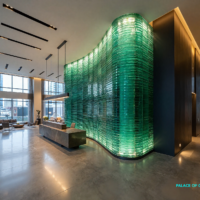 Stacked Glass Decorative WALL MURAL