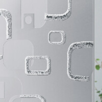 Acid Etched Glass Design Pattern OMC_101 Acid Etched Glass Design Pattern OMC_101