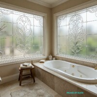 Decorative Etched Windows 115 for Privacy Palace of Glass Decorative Etched Windows 115 for Privacy Palace of Glass